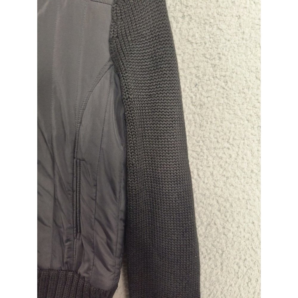 Bcbgmaxazria Womens Solid Black Collared Winter P… - image 4